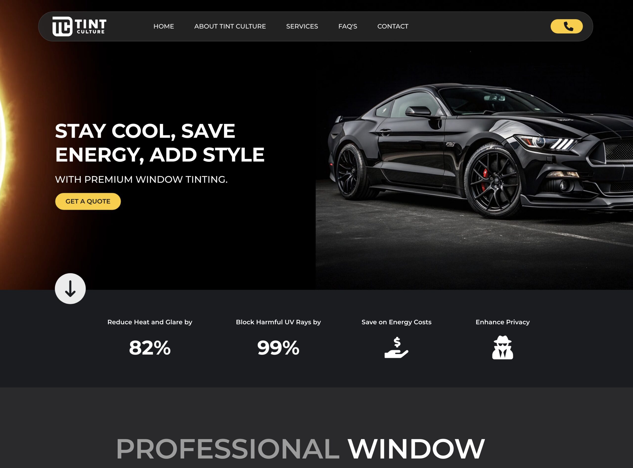 Tint Culture professional home and car window tinting